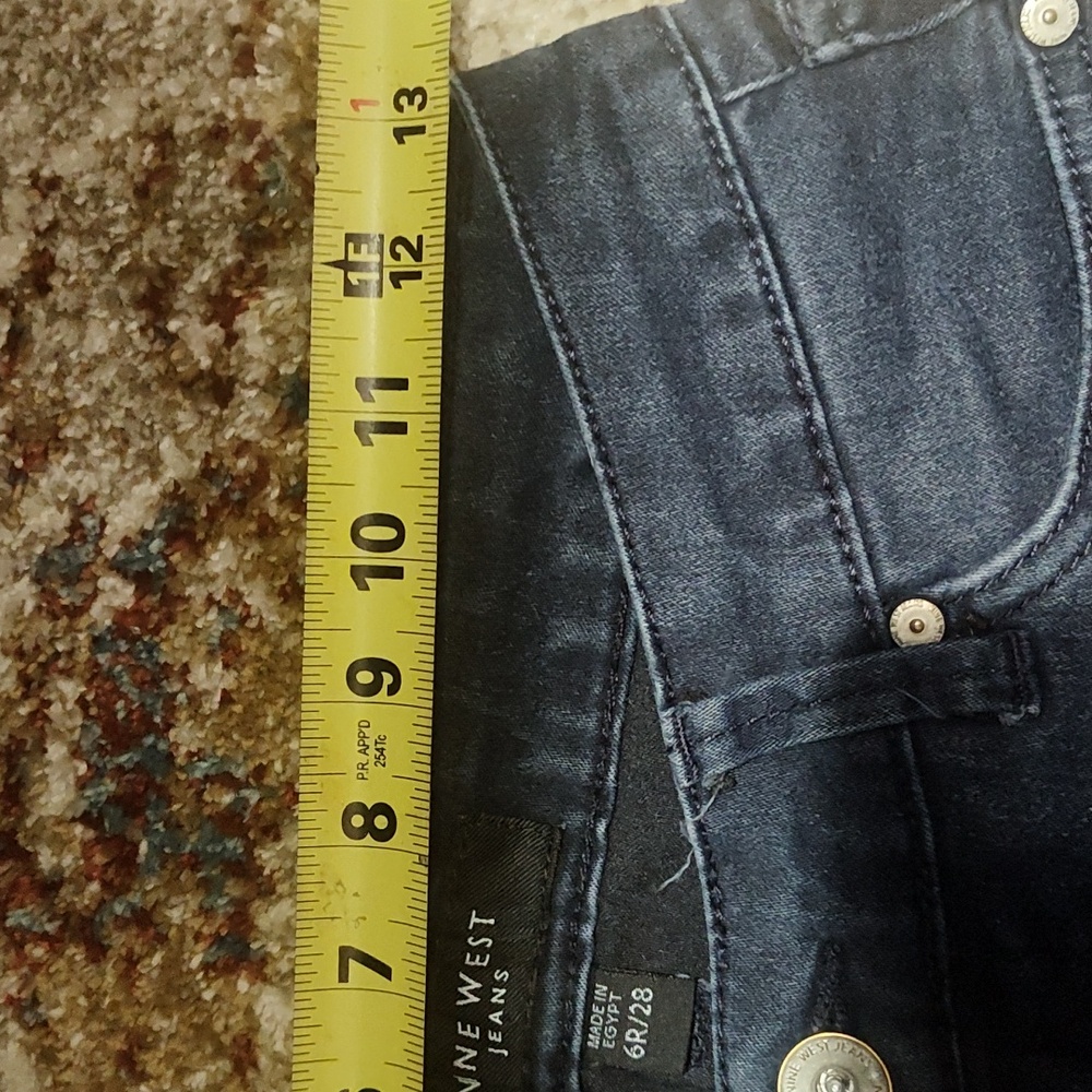Nine West Jeans Cigarette Fit Skinny Leg Size 6 Regular Size 28 - Picture 7 of 7